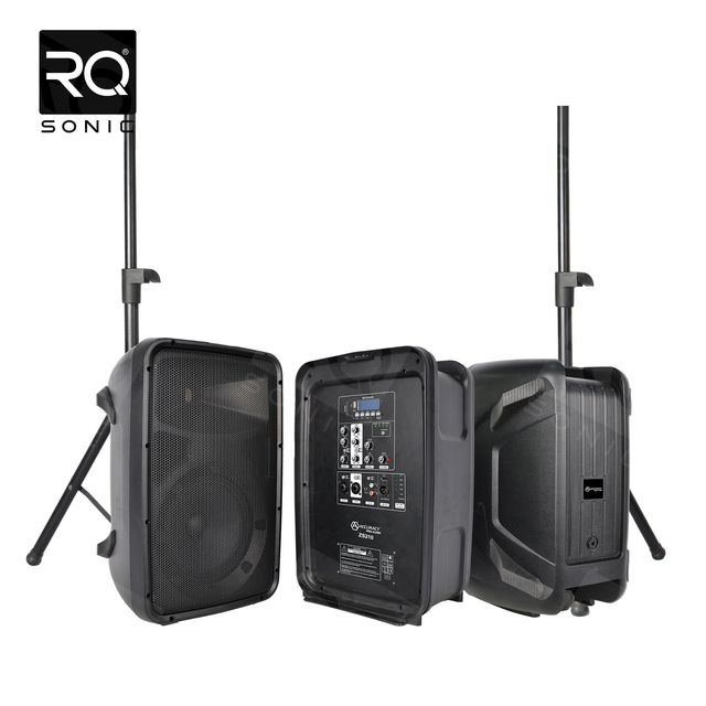 RQSONIC ZS210 Plastic Professional Speaker Audio PA System Sound Music Active Speaker