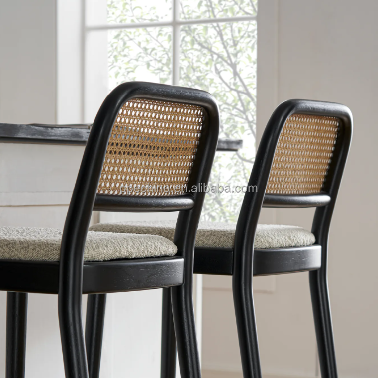 Bar furniture rattan high barstools kitchen modern tabouret stools bar chairs counter bar stools for kitchen