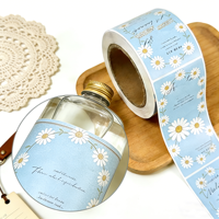Étiquettes personnalisables en feuille d'or métallique imprimées pour bouteilles de gel douche, autocollants imperméables pour le lavage des mains, autocollants de marque pour emballages cosmétiques