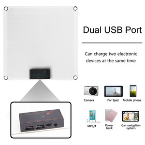 Panneau solaire Lan Aoyue 12W, 5V, 12V, 18V, panneau de charge USB pour randonnée en plein air, camping - Product Image 3