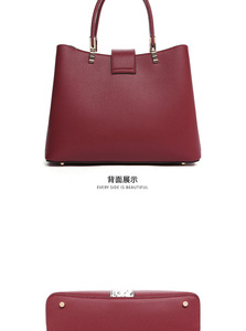 Bolsos de mujer กระเป๋าหนังแท้สะพายไหล่, กระเป๋าถือหนัง - Product Image 5