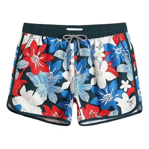 Fashion Style Soft Swim Wear Boards horts mit Muster Quick Dry Herren Swim Trunk Beach Shorts