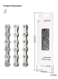 <span class=keywords><strong>Cadena</strong></span> de <span class=keywords><strong>Bicicleta</strong></span> Profesional de 12 Pulgadas 11128 <span class=keywords><strong>para</strong></span> 7 y 12 Velocidades, Compatible con Bicicletas de 21, 24, 27 y 30 Dientes - Product Image 6