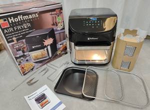 Freidora de Aire Multifunción Hoffmans de 15L y 2400W con Asador, <span class=keywords><strong>Parrilla</strong></span>, Horno, Deshidratador e Iluminación Interior en Oferta - Product Image 2