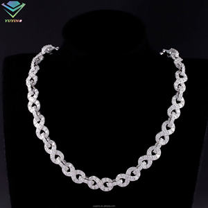 <span class=keywords><strong>Cadena</strong></span> Cubana <span class=keywords><strong>de</strong></span> Moissanita Fashion Infinity Link <span class=keywords><strong>de</strong></span> 9mm <span class=keywords><strong>de</strong></span> Ancho, <span class=keywords><strong>Cadena</strong></span> <span class=keywords><strong>de</strong></span> Plata Sólida 925, Collar Hip Hop, <span class=keywords><strong>Cadena</strong></span> Cubana <span class=keywords><strong>de</strong></span> Moissanita VVS - Product Image 6