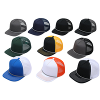 Gorra Trucker de 5 Paneles en Dos Tonos, Ajustable, de Malla, para Exteriores, con Logotipo Personalizado, Venta al Por Mayor
