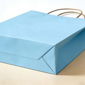 Custom-<b>patterned</b> Eco-friendly Kraft <b>Paper</b> Shopping Bags with <b>Paper</b> Rope Handles for Gift and Retail Packaging - Product Image 3