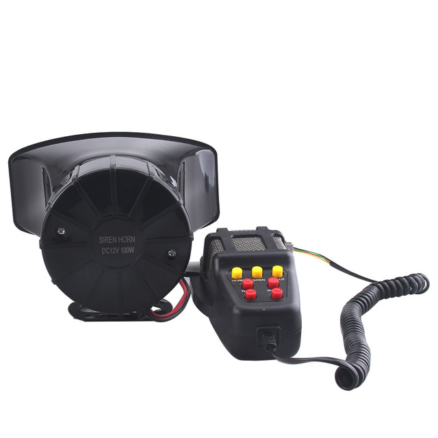 7 Tone Wireless Car Alarm Horn Electronic Components with Call Recording Siren Horn