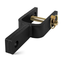 Adaptateur de liaison supérieure polyvalent noir Adaptateur d'attelage rapide de type U à chape pour tracteurs à attelage rapide à 3 points de catégorie 1