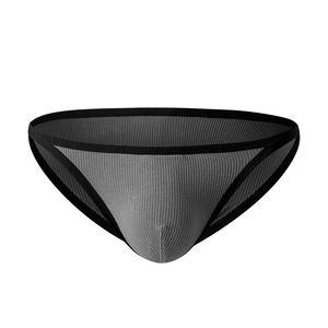 Calzoncillos Triangulares Delgados y Sexys para Hombre, <span class=keywords><strong>de</strong></span> Color Sólido, con Bolsa para Realzar la Figura, Ropa Interior Erótica, Venta al por Mayor, OEM, ODM - Product Image 4