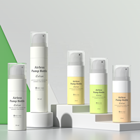 Emballage personnalisé pour produits de soin de la peau en PP avec logo, flacons à pompe sans air de 15 ml, 20 ml, 30 ml, 50 ml pour lotion, fond de teint, sérum, pour salon de beauté