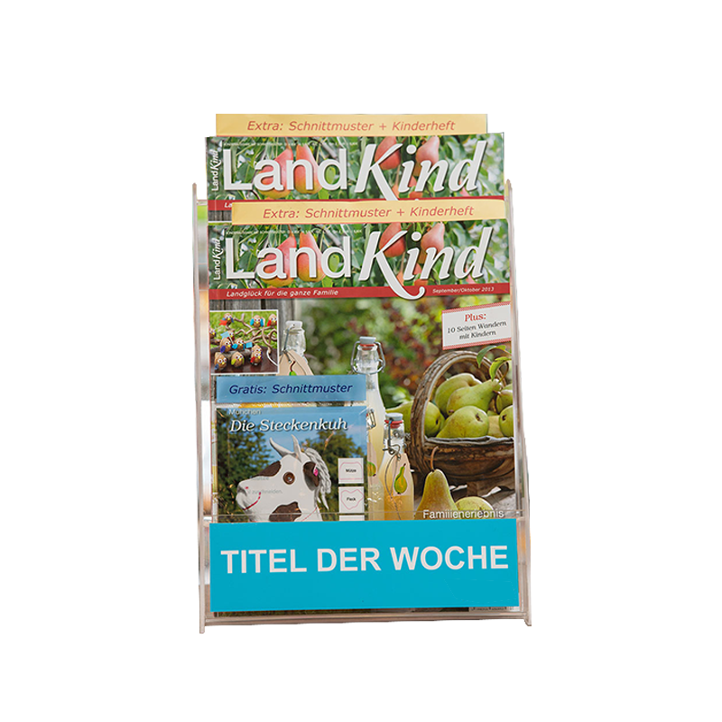 Apache Light Duty Acrylic Countertop Postcard Display Rack Single-Sided for Supermarket Shelves Customizable — view 4