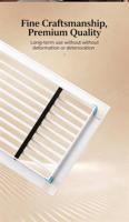 Grille de ventilation de plafond HANWEILIYUAN en alliage d'aluminium, design contemporain, lames fixes, grille conique, retour d'air, installation facile
