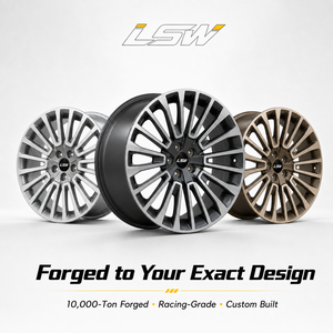 ล้อฟอร์จ LS8183 ขนาด 18 19 20 นิ้ว 5x112 5x120 สำหรับเปลี่ยนแทนของแท้ สี Gunmetal ขัดเงา สำหรับรถยนต์เมอร์เซเดสและนิสสัน - Product Image 5
