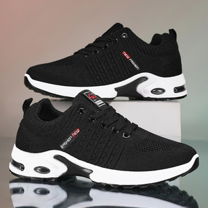 Zapatillas para correr con amortiguación de aire, superficie de malla transpirable, antideslizantes y resistentes al desgaste para entrenamiento físico al aire libre. - Product Image 4