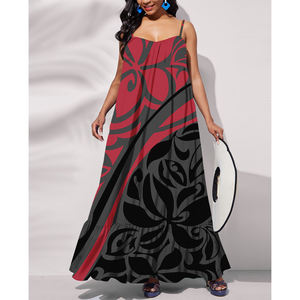 <span class=keywords><strong>Robe</strong></span> de plage à imprimé floral tropical hawaïen, ample, de <span class=keywords><strong>grande</strong></span> <span class=keywords><strong>taille</strong></span>, motif tribal, tenue de soleil décontractée, nouvelle collection - Product Image 2