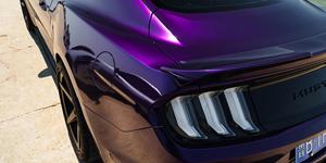 Rouleau de film vinyle pour voiture, enveloppement intégral, 1,52 x 18 m, vert brillant métallisé, violet nuit changeant de couleur, film vinyle pour enveloppement intégral de voiture - Product Image 4