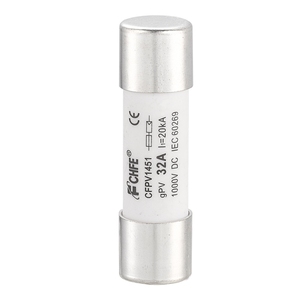 <span class=keywords><strong>CFPV</strong></span> Fusible GPv solaire cylindrique basse tension à capacité de rupture élevée 15A 32A 50A 80A - Product Image 2