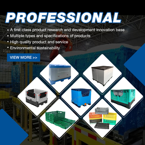Contenedor de Almacenamiento Plegable para Industria Pesada CIMC, <span class=keywords><strong>Cajas</strong></span> de Paletización de Plástico Plegables para Almacenamiento, Sin Tapa o Con Tapa - Product Image 5