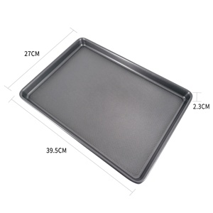 ถาดอบขนมปังฟอคคาเซียแบบไม่ติดกระทะ เป็นมิตรกับสิ่งแวดล้อม รูปทรงสี่เหลี่ยมผืนผ้า ทำจากโลหะ สำหรับใช้ในบ้านและร้านอาหาร - Product Image 4