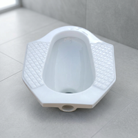 Vistaar Poêle accroupie moderne en céramique blanche Meilleures ventes Toilettes WC asiatiques pour usage sanitaire