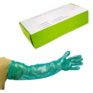 Rinder kuh Bull Semen ex Besamung mit langem PE-Handschuh für veterinär medizinische rektale geburts hilfliche Explorations handschuhe - Product Image 6