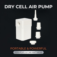 Pompe à air portable alimentée par 6 piles AA amovibles pour gonflables de piscine, matelas pneumatiques et sacs de rangement sous vide