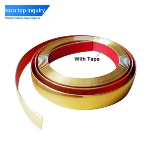 Toco 1mm 40mm 50mm Rubber Wooden Melamine Self Adhesive High Gloss Pvc Edge Banding Plastic Silver Color 2mm 3mm 10mm 19mm Thick