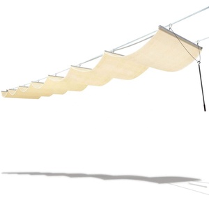Estructura de diseño para exteriores, toldo retráctil automático motorizado de 8x5, 8x6, pérgola, <span class=keywords><strong>vela</strong></span> de sombra ondulada - Product Image 5