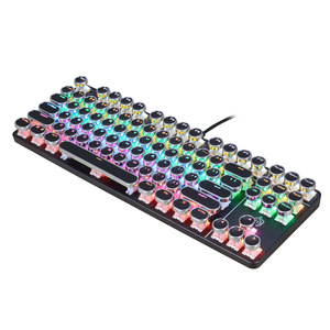 Clavier mécanique Meishang E-Zu 917 Punk, 87 touches, rétroéclairage RGB, clavier de jeu filaire programmable pour ordinateur de bureau - Product Image 3