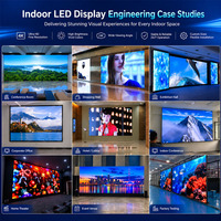 Module d'affichage LED intérieur à pas fin P1.53mm, surface à contraste élevé, niveau noir profond, pour salle d'exposition de luxe et concessionnaires automobiles