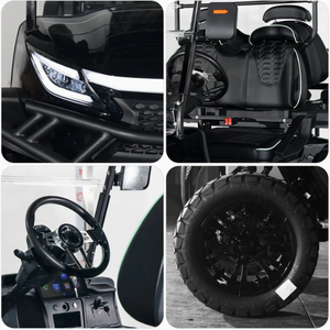 Deluxe China Manufacturers Golf Hunting Buggy <b>Car</b> 4 Seater Lifted Electric Golf Cart Comfortable Folding Seat Carbon Steel - Product Image 6