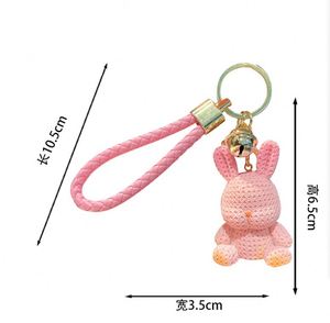 Porte-clés Lapin 3D en PVC Créatif et Mignon, Cadeau Idéal pour Voiture, Prix Usine Imbattable - Product Image 6