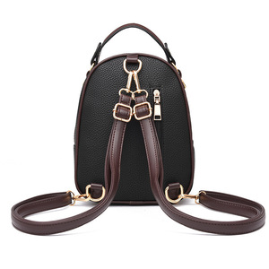Women's Solid Color Casual Sport <b>Backpack</b> Waterproof Shoulder Bag <b>Large</b> Capacity Bag - Product Image 3