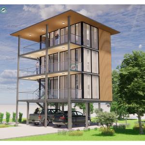 Hotel Modular en Contenedores con Estacionamiento en <span class=keywords><strong>Alquiler</strong></span>, Hotel Resort de 3 Pisos con Vista al Mar, Habitaciones Decoradas con Estilo del Sudeste Asiático - Product Image 3