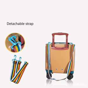 <span class=keywords><strong>Maleta</strong></span> <span class=keywords><strong>Escolar</strong></span> con Ruedas para Niños, Unisex, Transparente, de PVC, Impermeable, de 20 Pulgadas, con Logotipo Personalizado - Product Image 5