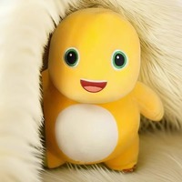 Boneka Dinosaurus Kuning Multi-ukuran Grosir, Mainan Boneka Lembut Isi Kapas PP, Dekorasi Rumah, Hadiah Liburan
