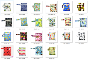 16*20cm wasserdichte Wickelt asche multifunktion ale wasch bare Damen binde Aufbewahrung tasche Print Wickelt asche - Product Image 2