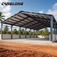 Almacén de Estructura de Acero Ligero Moderno, Kit de Construcción Metálica Prefabricada