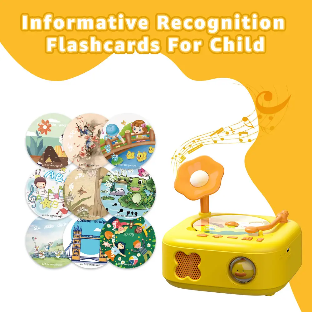 2023 nouveau tourne-disque éducation précoce enfants apprentissage carte Flash jouets électronique personnalisable langue parlant Machine d'apprentissage