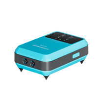 Pompe à air pour aquarium, pour petit aquarium, rechargeable, portable, utilisation en extérieur, pompe à oxygène rectangulaire en plastique AC/DC