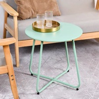 Table basse moderne en métal de design européen pour salon, meubles de maison