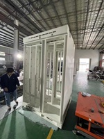 Armoire de stockage de batteries extérieure en acier galvanisé avec revêtement en poudre, étanche IP65, personnalisée par un fabricant chinois, avec design graphique