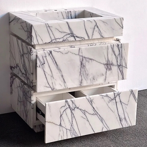 <span class=keywords><strong>Haut</strong></span> <span class=keywords><strong>de</strong></span> <span class=keywords><strong>gamme</strong></span> luxe moderne pierre naturelle blanc lilas marbre lavabo évier <span class=keywords><strong>salle</strong></span> <span class=keywords><strong>de</strong></span> <span class=keywords><strong>bain</strong></span> vanité avec deux armoires tiroir pour hôtel Villa - Product Image 5