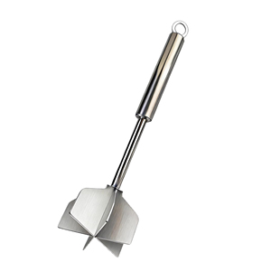 Triturador <span class=keywords><strong>de</strong></span> Carne <span class=keywords><strong>de</strong></span> Acero Inoxidable, Picador <span class=keywords><strong>de</strong></span> Patatas, Resistente al Calor, con Asa Larga y Anillo para Colgar, Multifuncional, Apto para Lavavajillas - Product Image 5