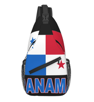 Sac bandoulière de haute qualité avec drapeau du Panama, personnalisable avec logo, sac de poitrine, sac à dos bandoulière, sac de voyage pour poitrine, en vente à prix réduit