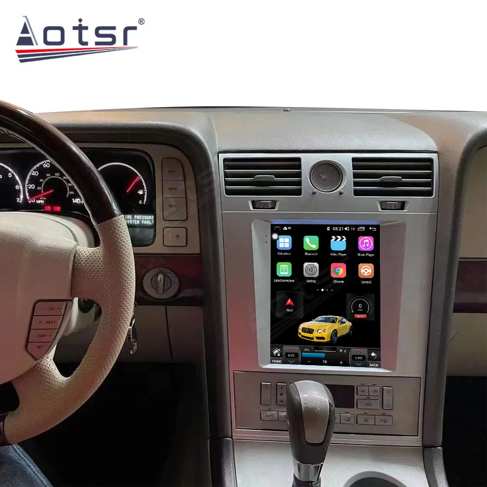 6 + 128 ГБ для Lincoln Navigator 2005 - 2009 Android 10,0 Tesla Radio Car GPS навигатор мультимедийный плеер радио DSP Carplay