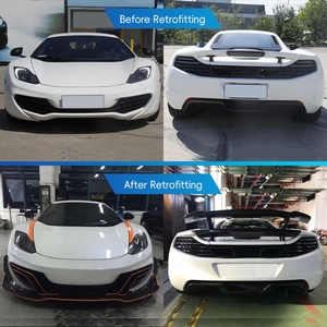 ชุดแต่งคาร์บอนไฟเบอร์แบบเปียก DMC สำหรับรถยนต์ McLaren MP4-12C ปี 2011-2014 ประกอบด้วยลิ้นกันชนหน้า/หลัง สเกิร์ตข้าง และสปอยเลอร์หลัง - Product Image 2