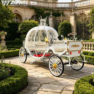Nouvelle Arrivée Chariot de Noël Électrique Professionnel d'Extérieur en Forme de Citrouille, en Acier Automobile, Taille Réelle, avec Frein Hydraulique, Personnalisable - Product Image 1