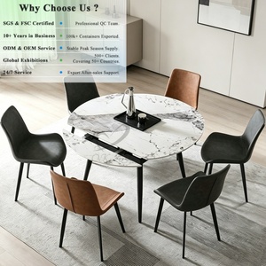 <span class=keywords><strong>Table</strong></span> Ronde en Céramique OKAY pour Cuisine et Maison, Collection Minimaliste Très Vendue, <span class=keywords><strong>Table</strong></span> <span class=keywords><strong>à</strong></span> <span class=keywords><strong>Manger</strong></span> Moderne en Pierre Frittée - Product Image 1
